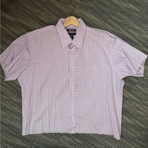 skater boxy crop fit short sleeve button down shirt